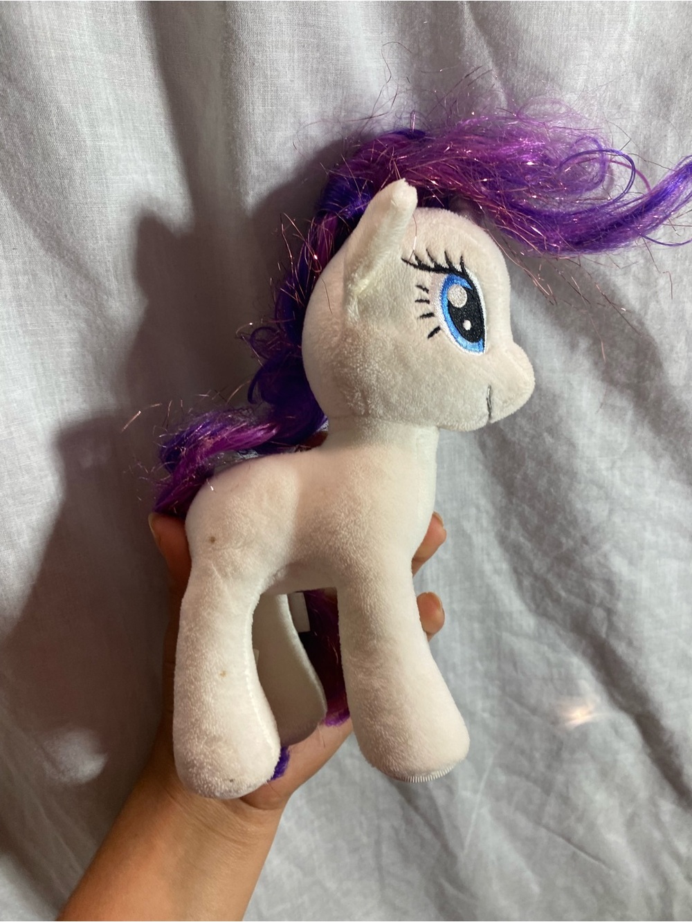 My Little Pony White Plush with Purple Mane